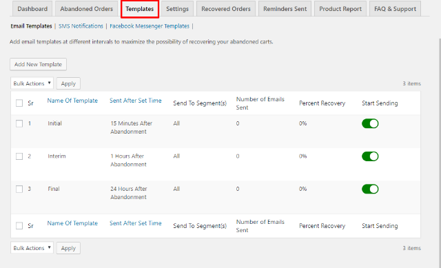 email templates
