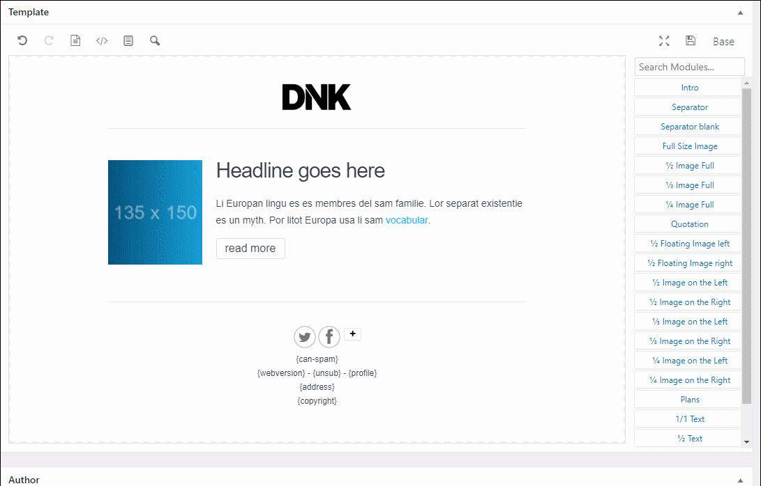 Email builder