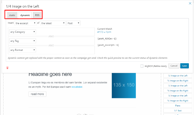 Dynamic fill