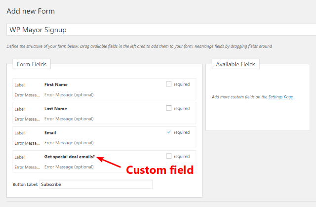 Custom field