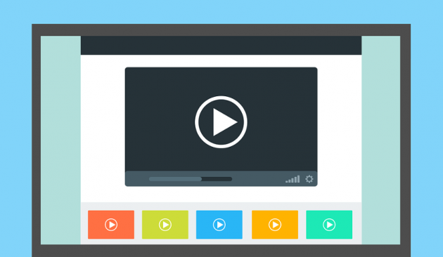 Videos on a laptop.