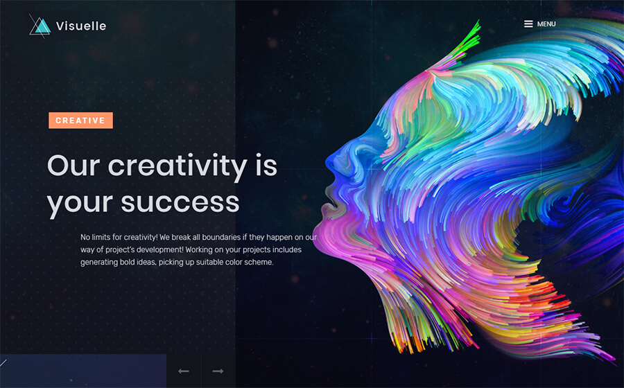 The Visuelle Elementor theme.
