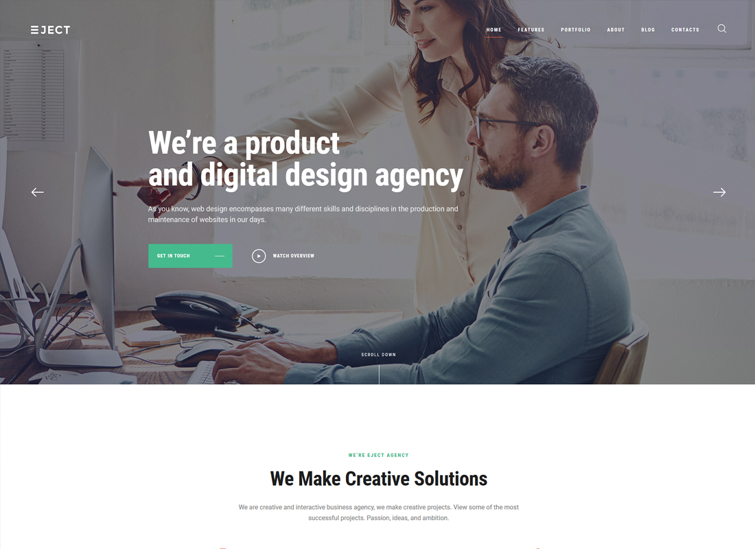Eject | Web Studio & Creative Agency WordPress Theme