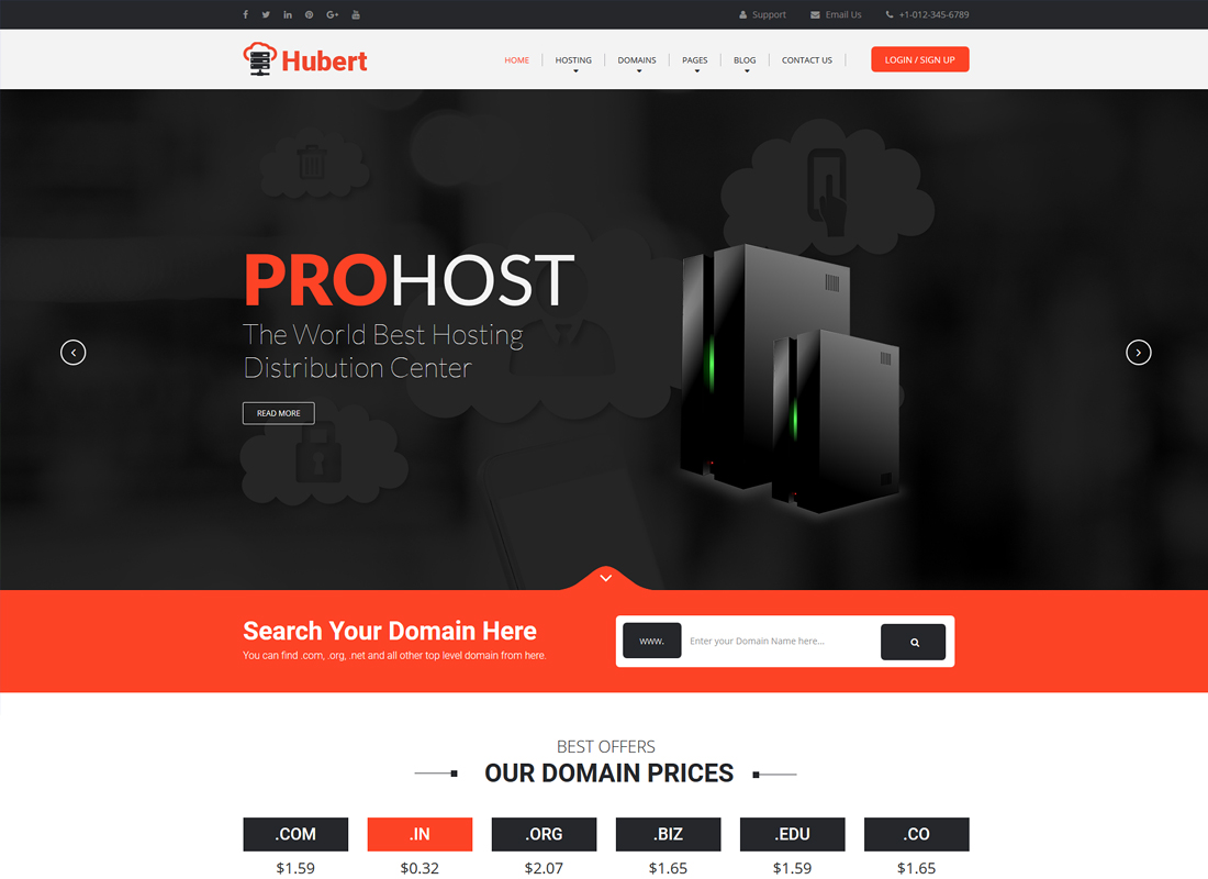 HostWay | Responsive Hosting WordPress Theme