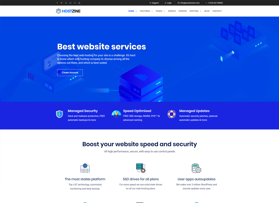 Hostzine | Hosting WordPress Theme