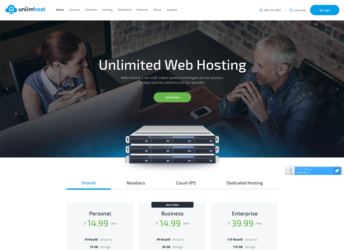 UnlimHost | A Hosting & Technology WordPress Theme