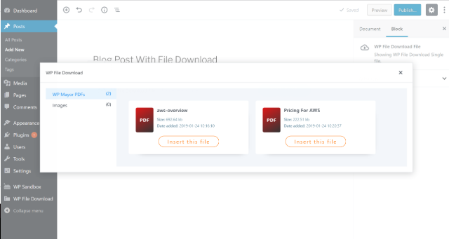 multiple files