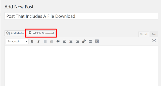 wp file download classic editor