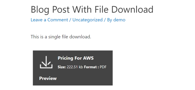 wp file download single file