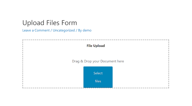 wp file download upload form