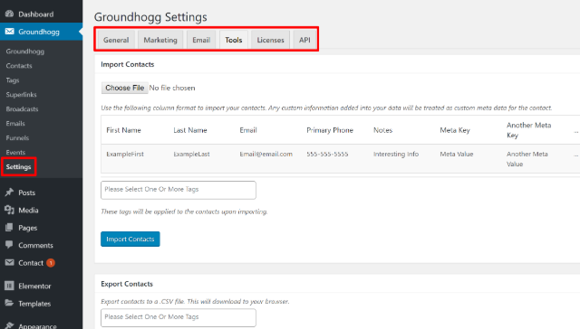 groundhogg review setup