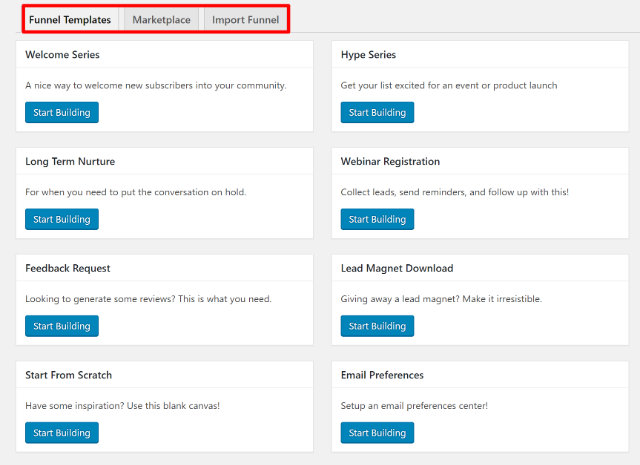 funnel templates
