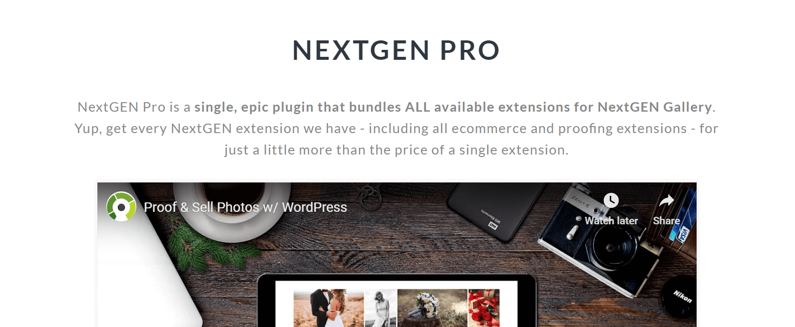 The NextGEN Pro plugin.