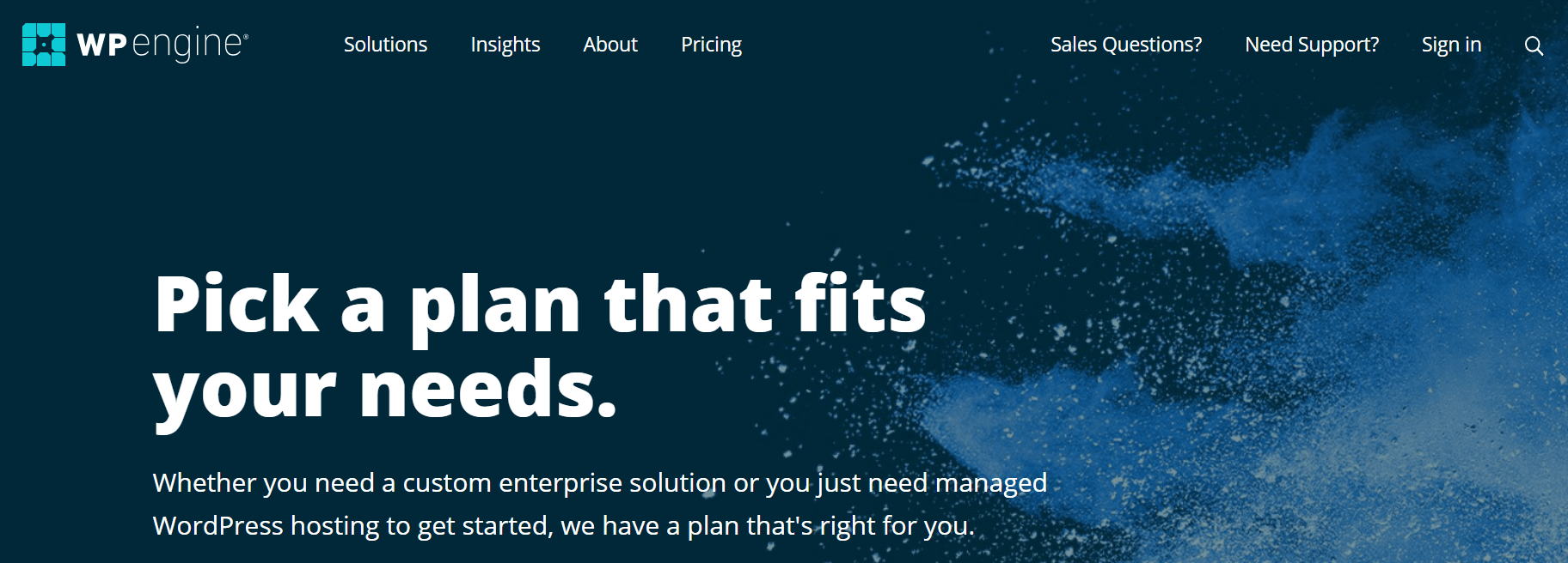 The WP Engine website.