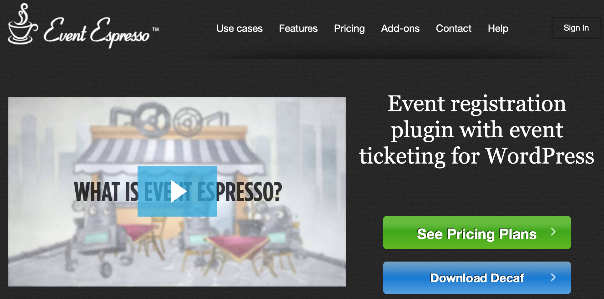 The EventEspresso event registration and ticketing software. 