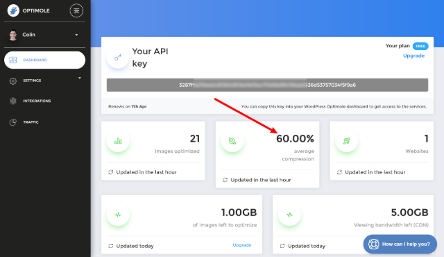 Cloud dashboard