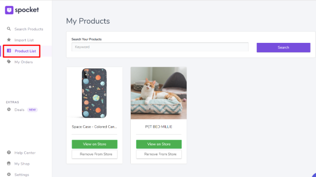 Product list