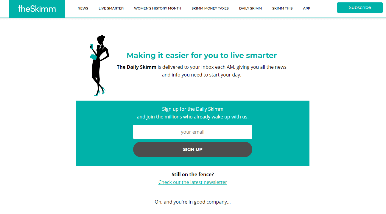 theSkimm website.