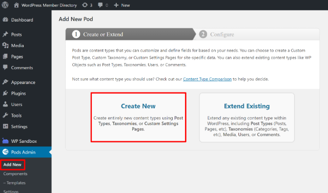 Create CPT