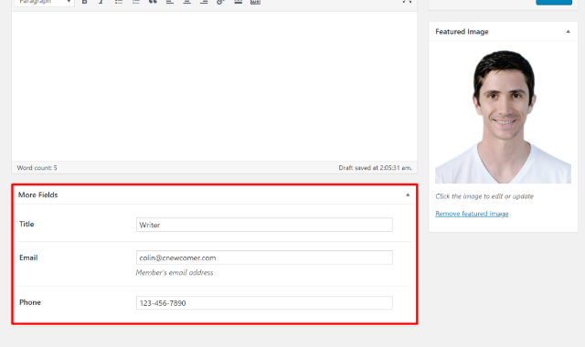 Add custom fields