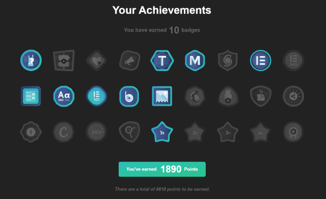 Achivement badges