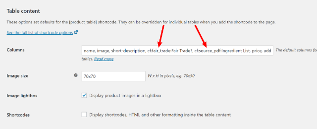 add custom fields to table