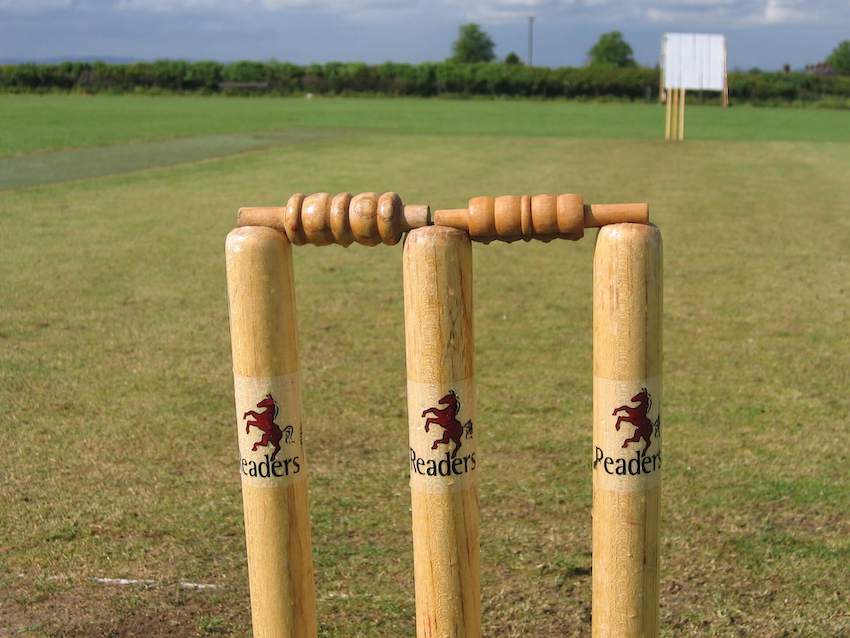 Some cricket stumps.