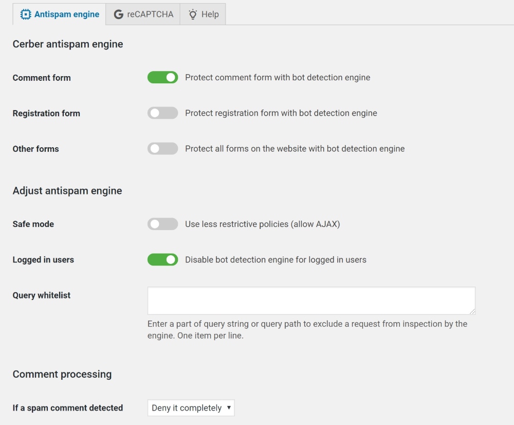 cerber security engine