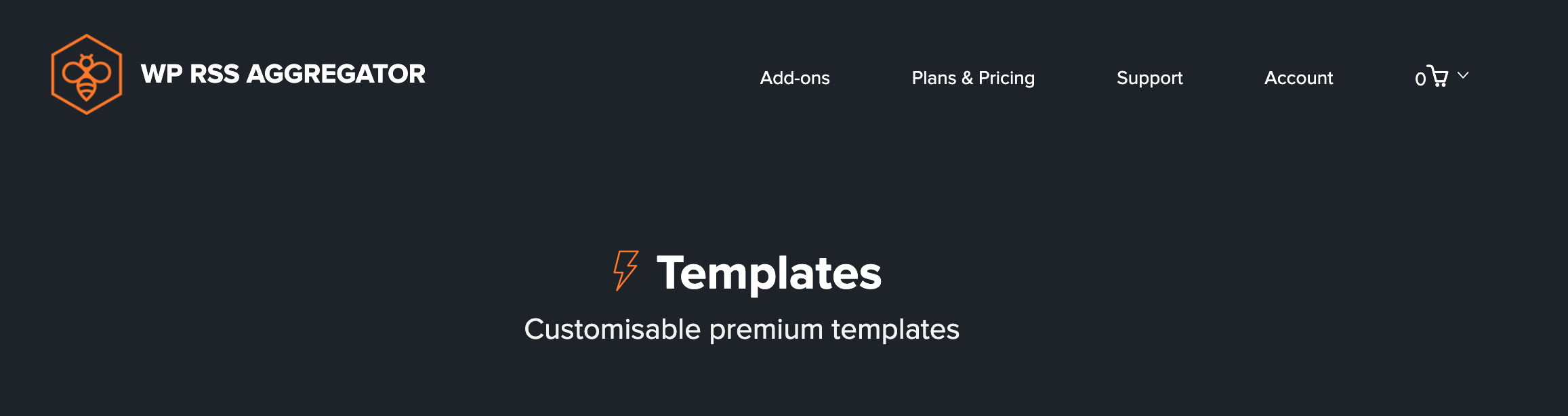 The WP RSS Aggregator plugin Templates add-on.