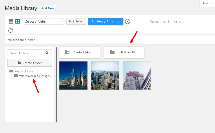 Browse folders