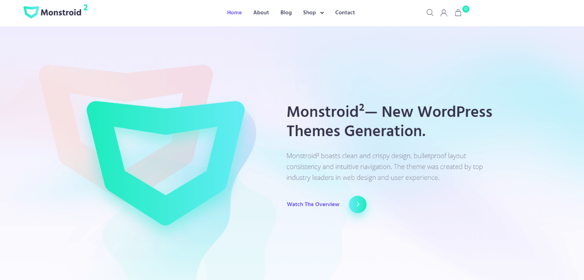 Monstroid2 One Page Portfolio WordPress Themes