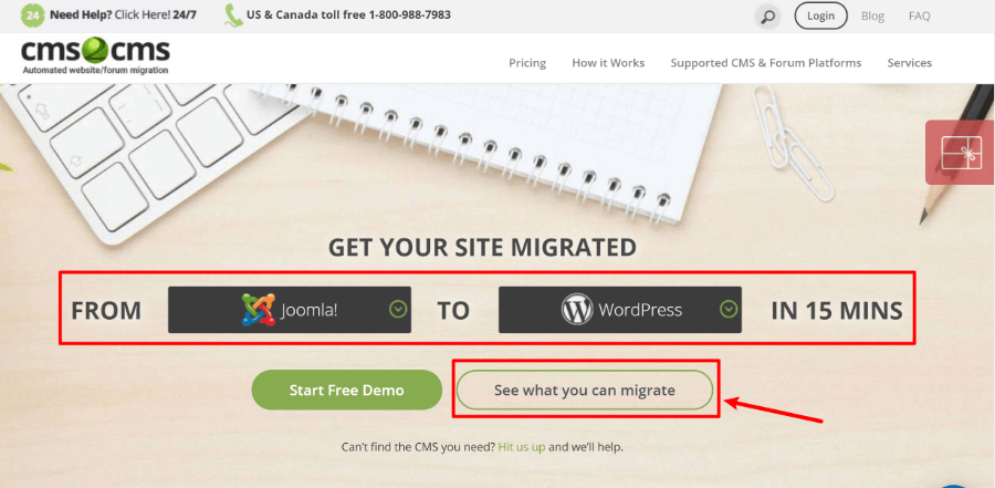 CMS2CMS what's migrated