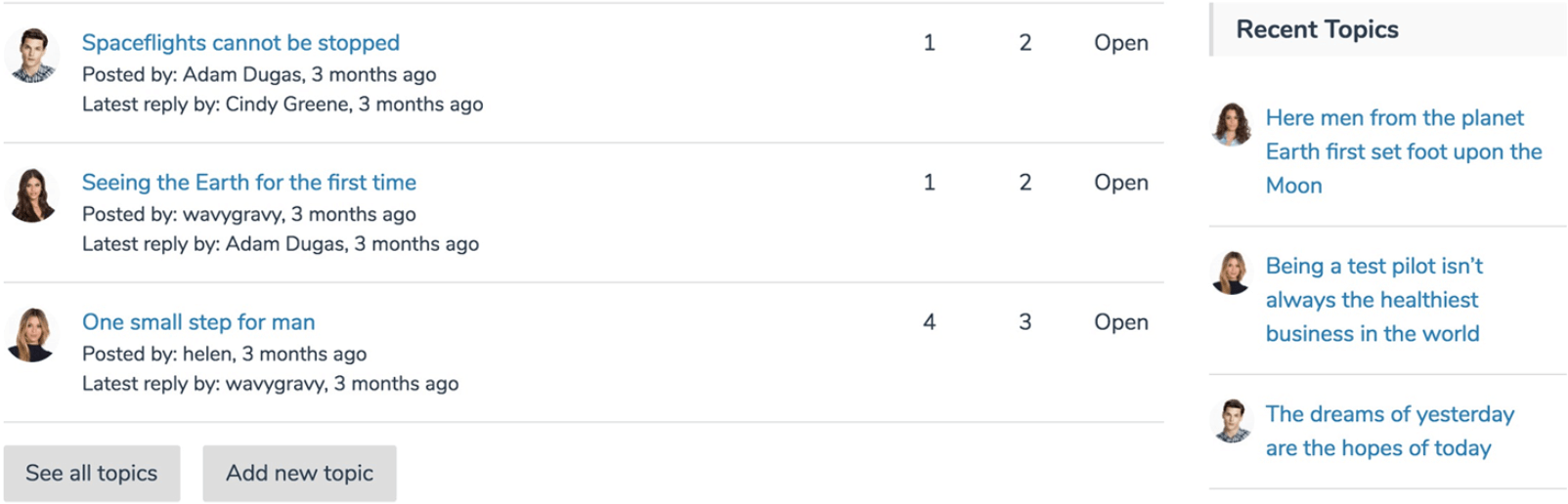 The Discussion Board plugin.