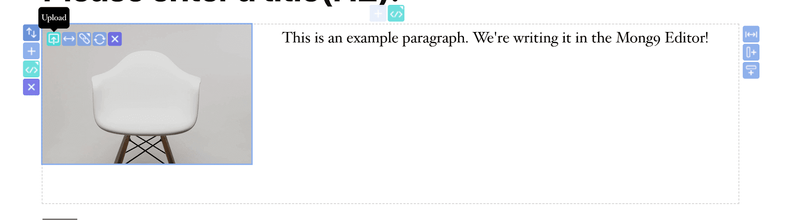 Replacing an image.