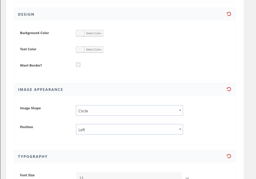 Design options