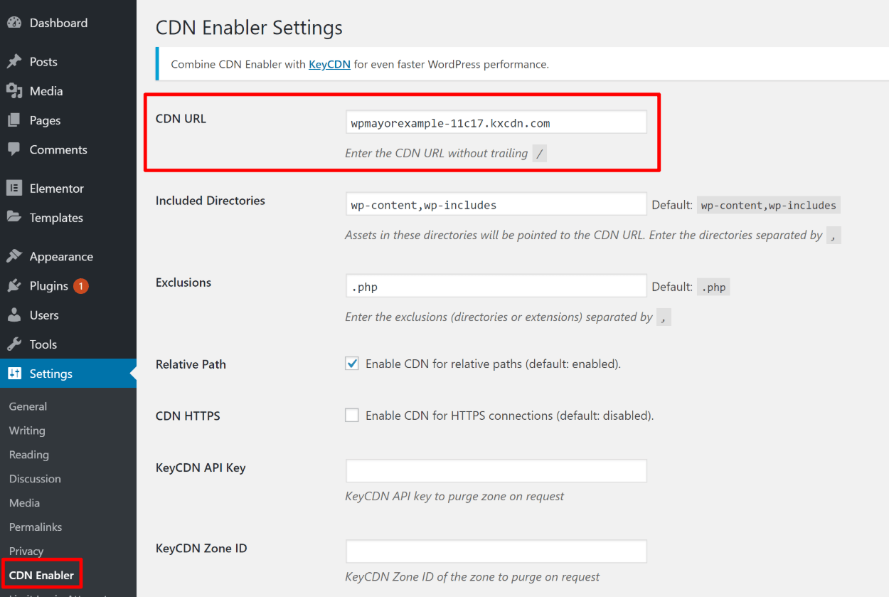 Set up CDN enabler