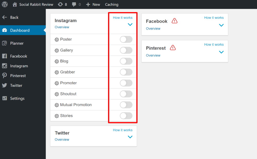 Social Rabbit tools