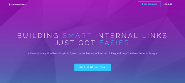 The Link Whisper homepage.