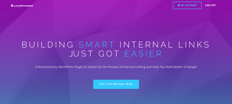 The Link Whisper homepage.
