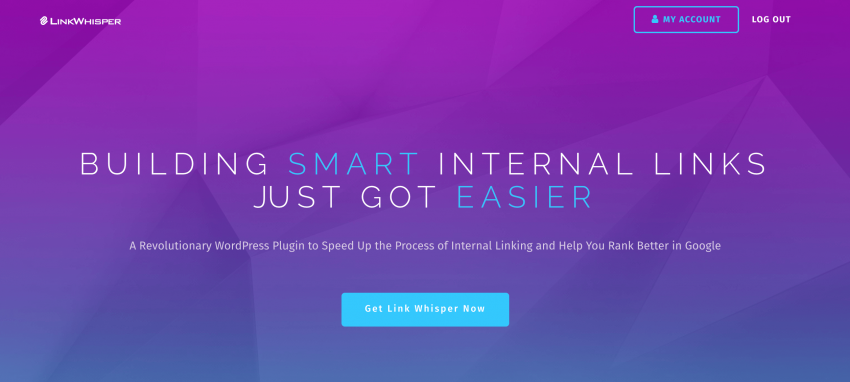 The Link Whisper homepage.