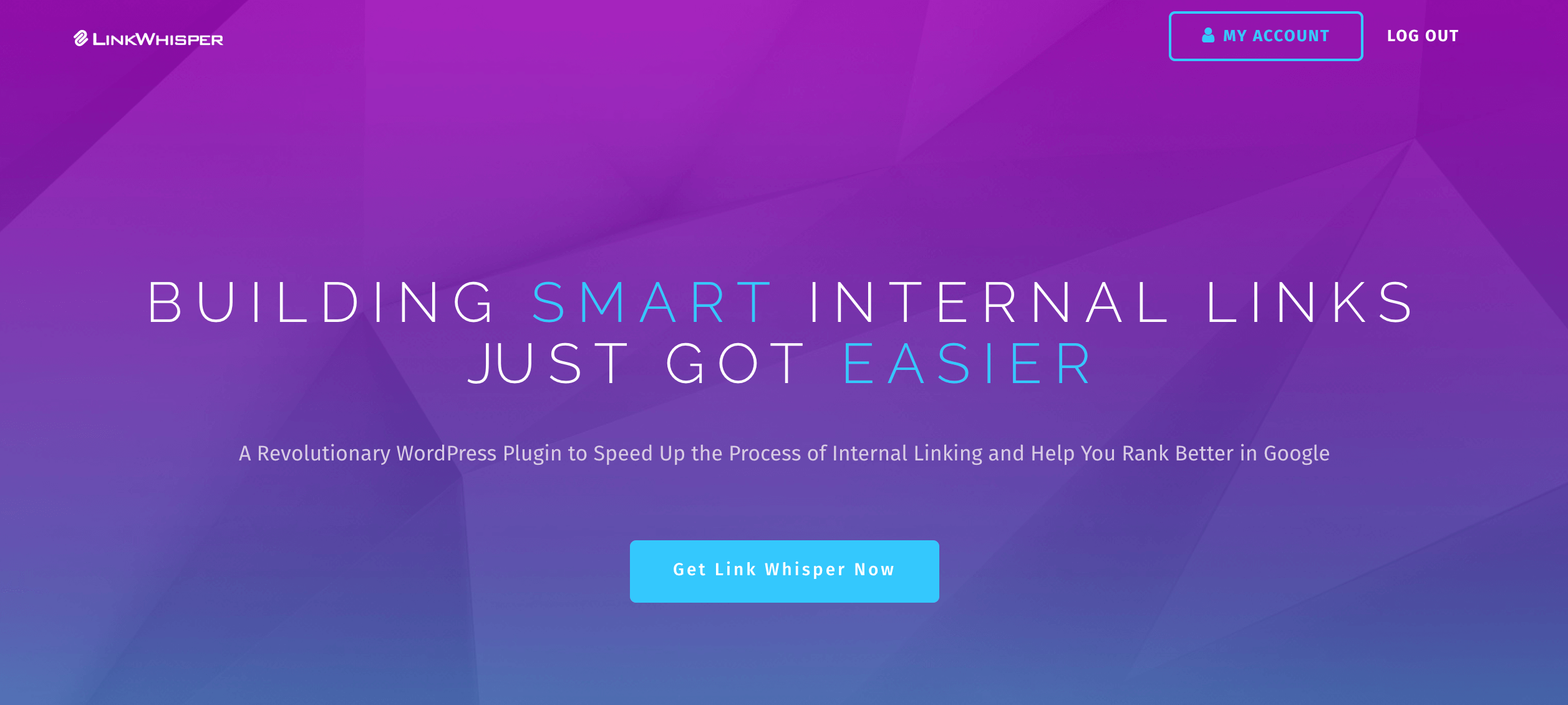 The Link Whisper homepage.