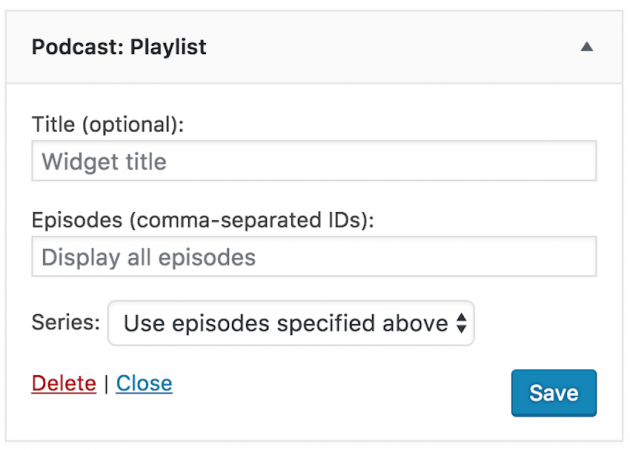 seriously simple podcasting plugin playlist feature