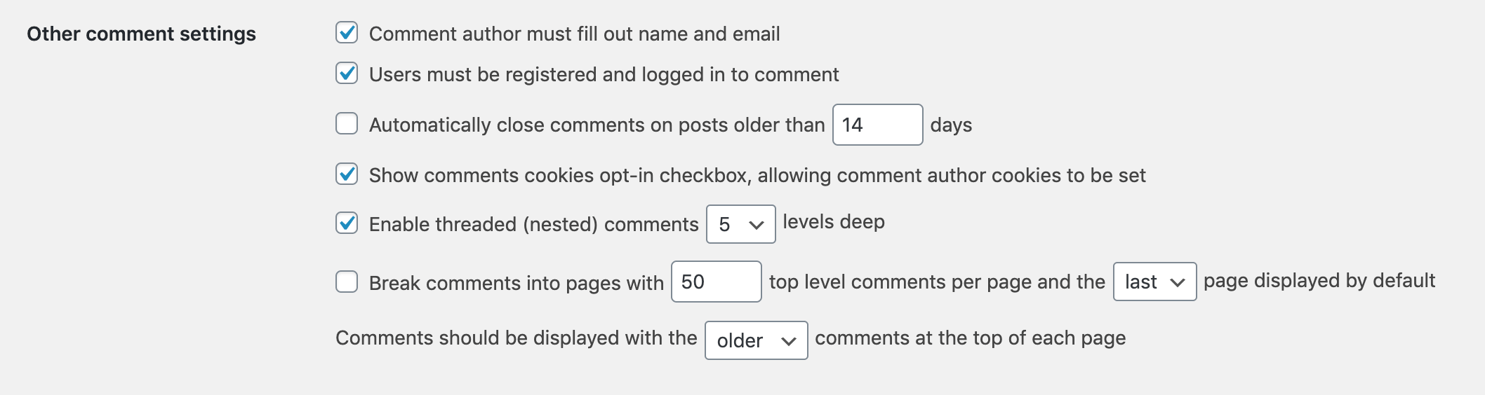 Restricting comments to logged in users in WordPress.