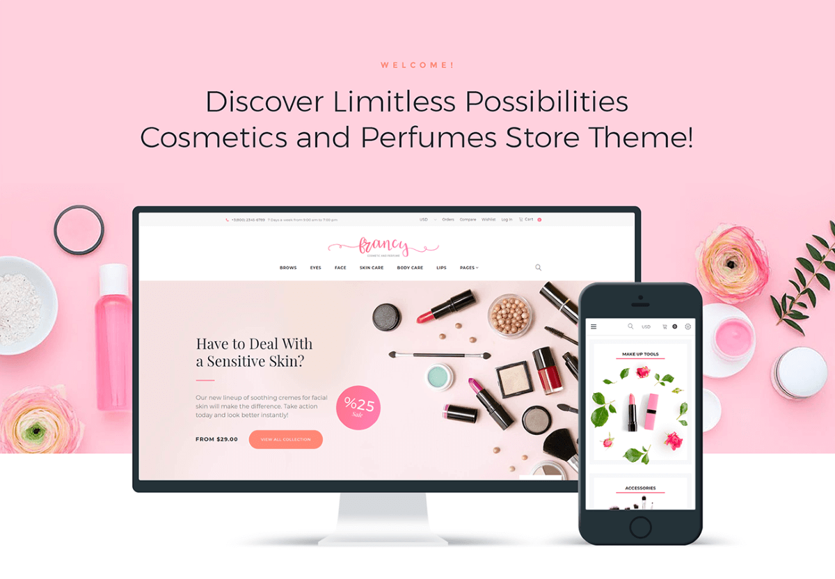 TM Francy Beauty WordPress eCommerce Themes
