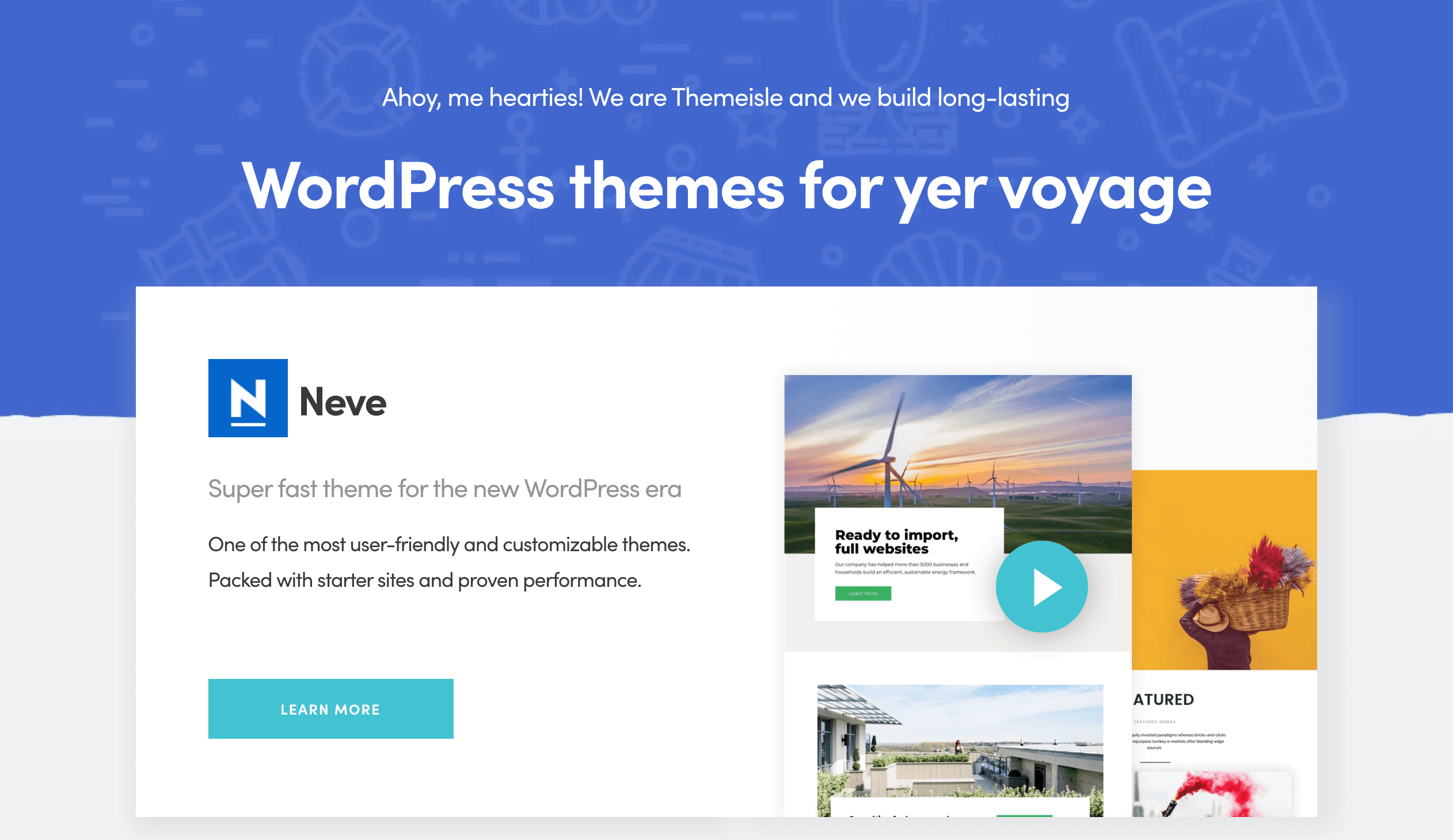 The ThemeIsle homepage.