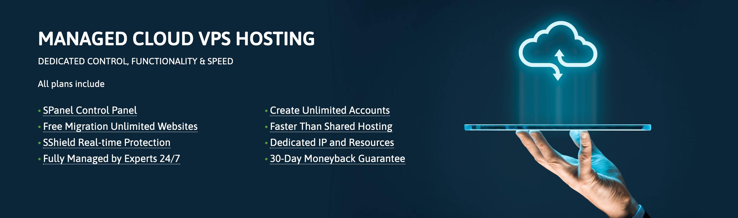 Scala Hosting's Managed VPS hosting service.