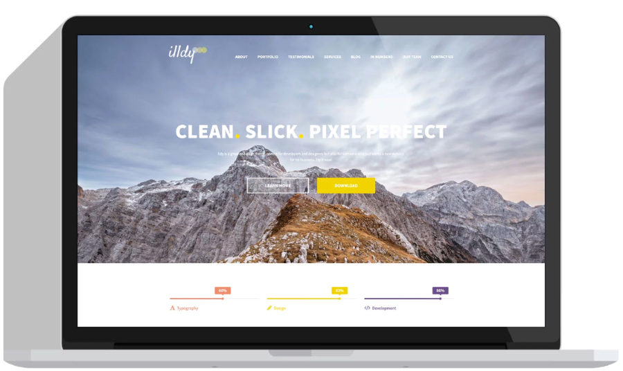 Illdy – Free One Page WordPress Business Theme