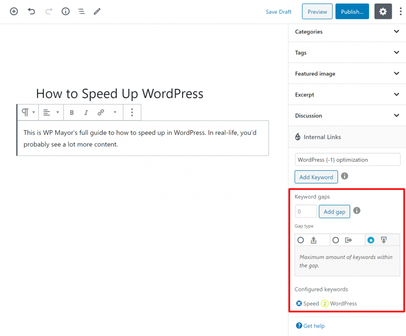 keyword gaps