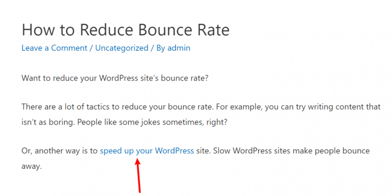 Link on frontend