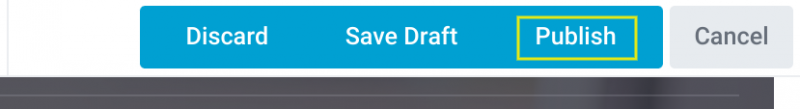 The 'publish' button in the Beaver Builder page builder. 